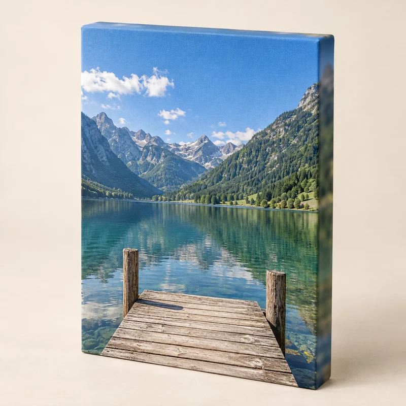 Exemple de toile 30 × 40 cm avec côtés photo floutés