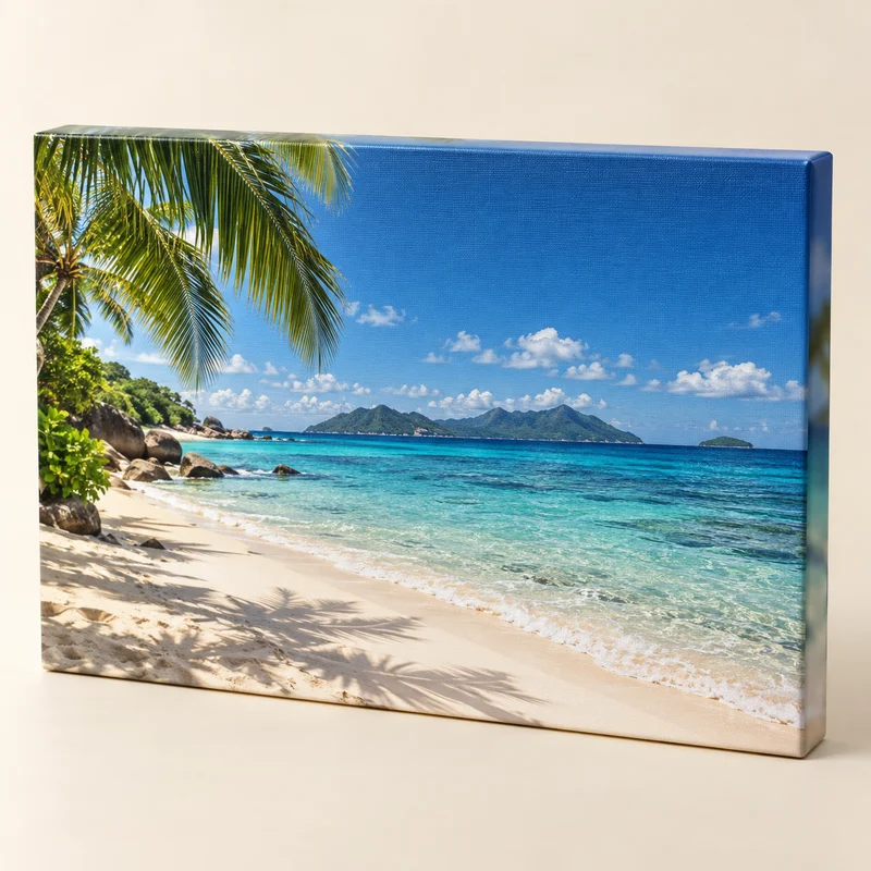 Exemple de toile 50 × 75 cm avec côtés photo floutés