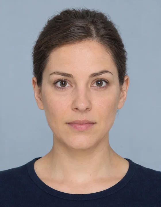 Exemple illustré de photo d’identité
