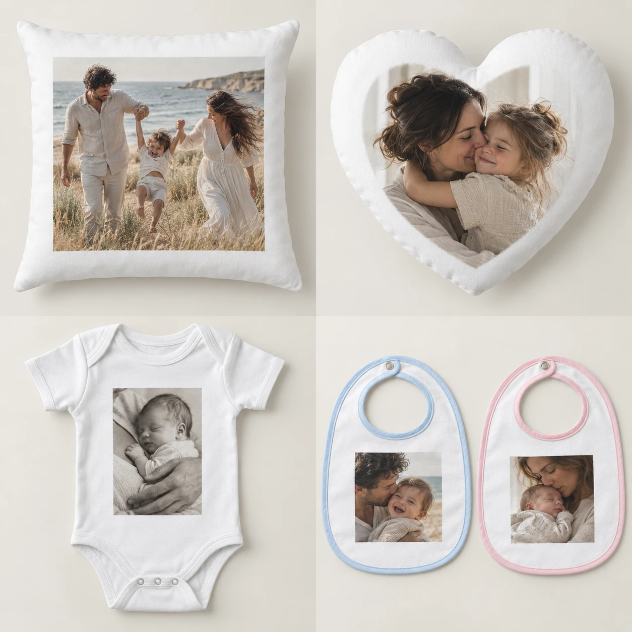 Coussin carré personnalisé avec une photo
